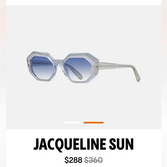 New $360 JACQUELINE SUN Silverstone/Semi-Flat Ultra Marine Gradient - Picture 4 of 13